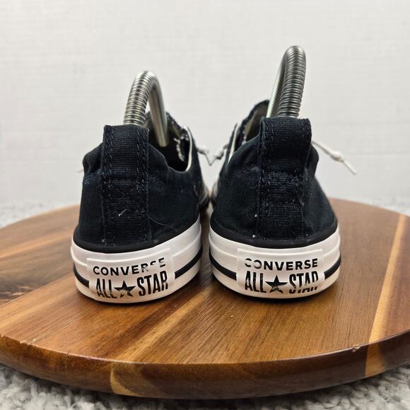 Converse Womesn 8 CTAS All Star Shoreline Slip Ox Black White Y2K Casual Sneaker - Picture 2 of 11